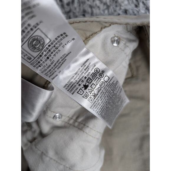 Levis Jeans Mens 40x32 Beige Distressed Medium Wash Denim 514 Straight Leg Pants - Picture 5 of 10